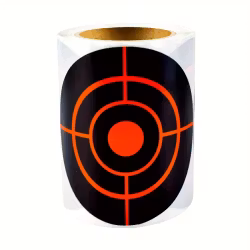 Fluorescent Splatter Target - Lines - Röd/Black - 100 Pack