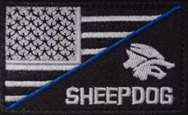 USA - Sheepdog - Svart - Patch