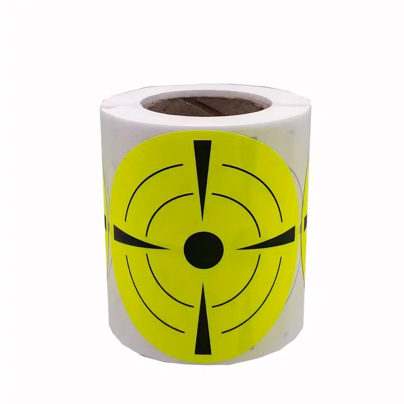 Fluorescent Splatter Target - Circle - Gul - 200 Pack