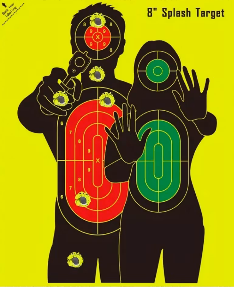 Fluorescent Splatter Target - Victim