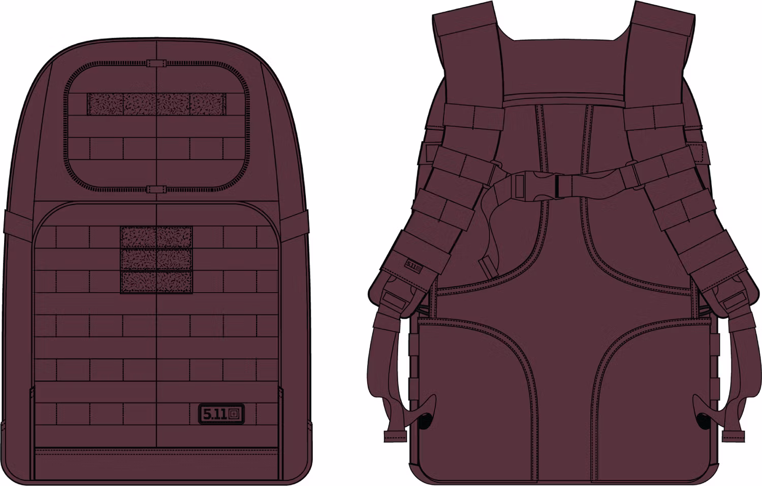 5.11 - Rush24 2.0 - Backpack - 37L - Fig (560)