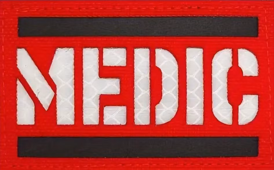 Medic - Röd/Svart - Patch