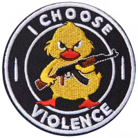 I choose violence - Duck - Yellow - Patch