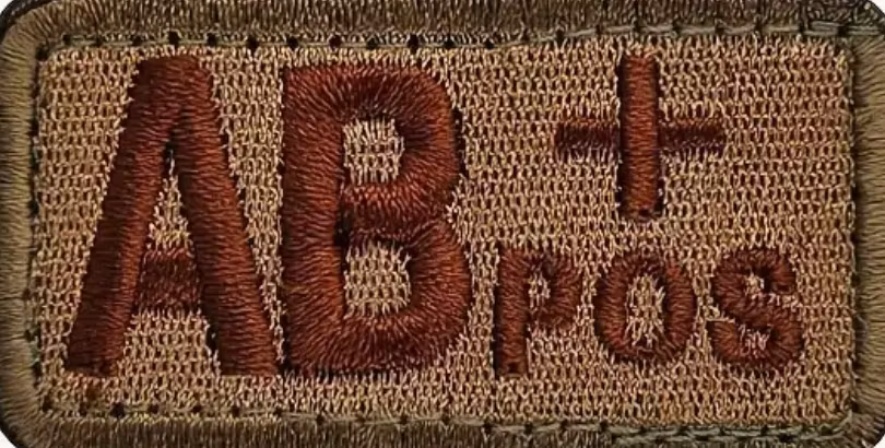 Blodgrupp - AB + Pos - Grön - Brun - Patch