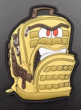 Ryggsäck små ögon - Patch - PVC