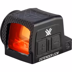 Vortex - Defender-CCW - Enclosed Solar Red Dot - 3 MOA - Auto shutoff multi reticle