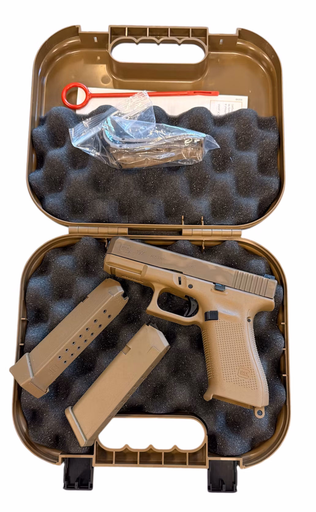 Glock -  19X Coyote - 9mm - night sight - Begagnad