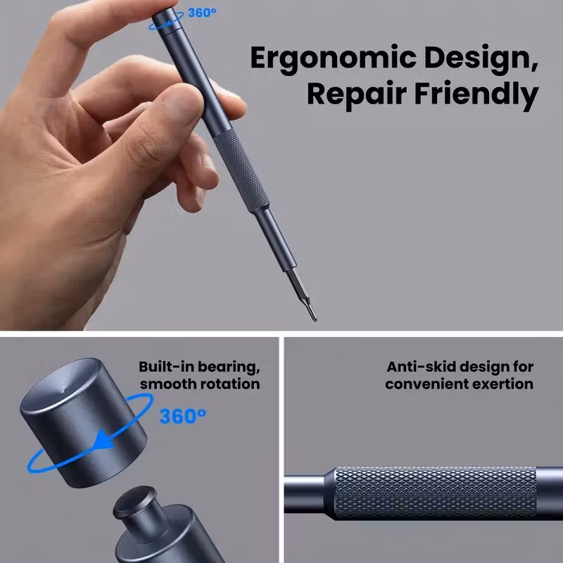 Precisionsskruvmejselset – Professionellt Magnetiskt Mini Reparationskit 25-i-1