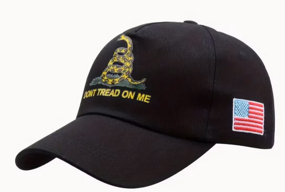 Dont tread on me - Keps - Svart