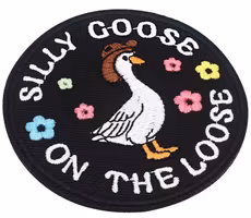 Silly goose on the loose - Black - Patch