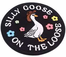 Silly goose on the loose - Black - Patch