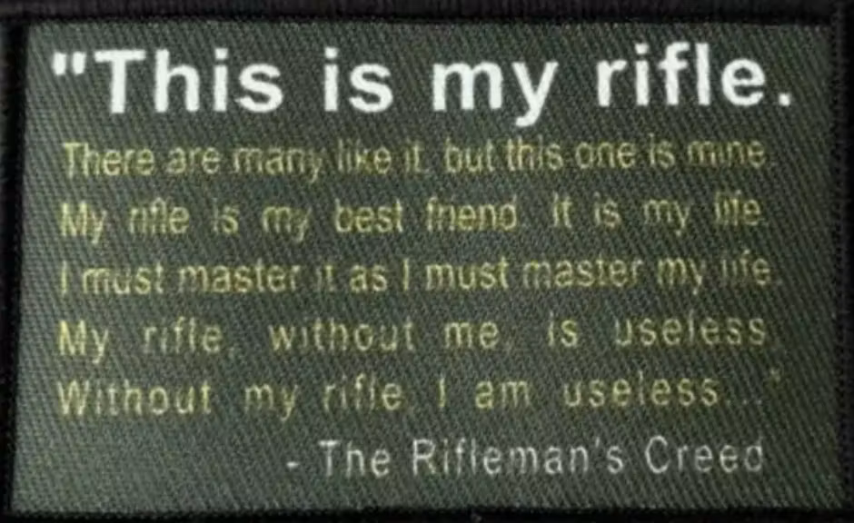 This is my rifle - Patch