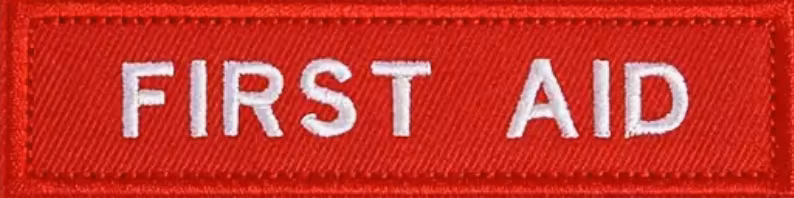First Aid - Röd/vit- Patch