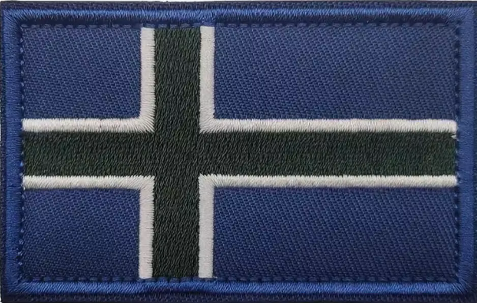 Norge - Blå  - Patch