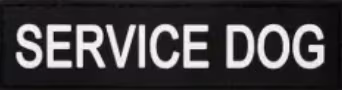 Service Dog - Svart  - Patch