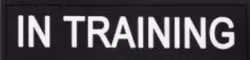 In training - Svart  - Patch
