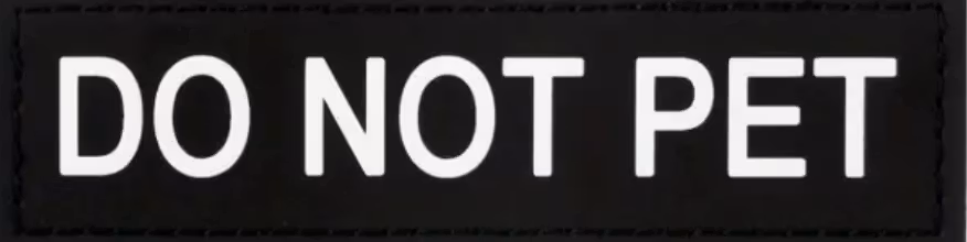Do not pet - Svart  - Patch