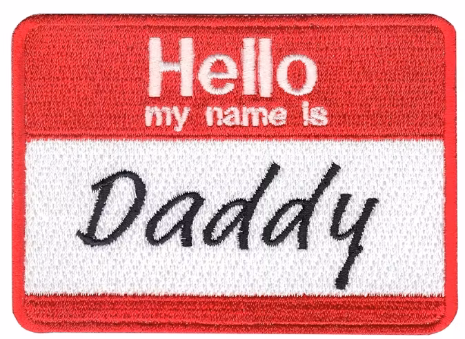 My name is Daddy - Röd  - Patch