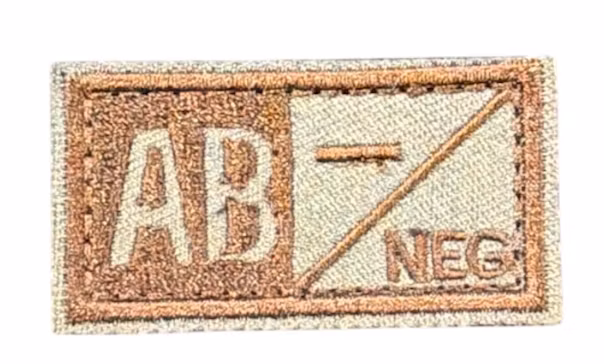 Blodgrupp - AB- Neg  - Patch