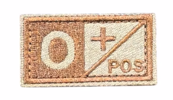 Blodgrupp - O+ Pos  - Patch