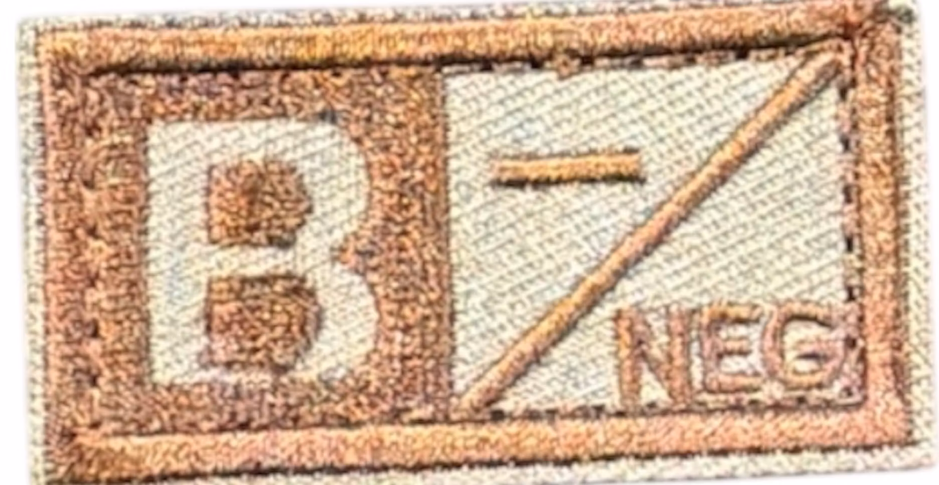 Blodgrupp - B- Neg  - Patch