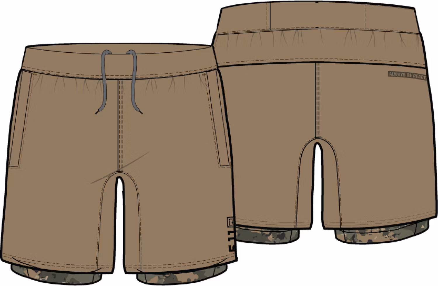 5.11 - PT-R Havoc pro short - Coyote (120)