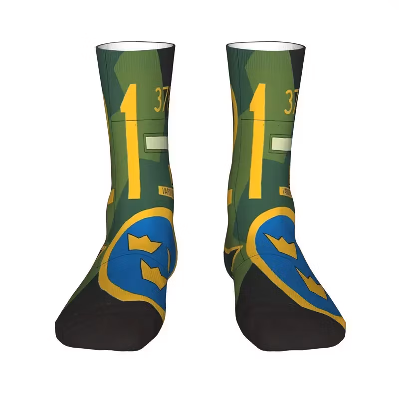 Svenska Viggen - Strumpor - Grön