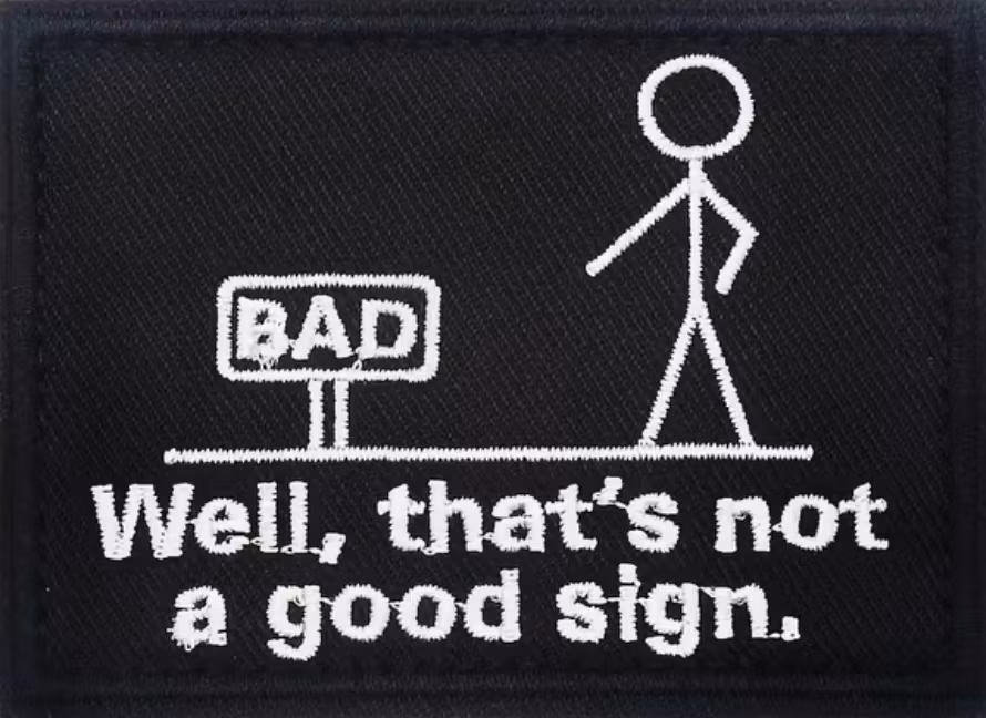 Well, that's not a good sign - Patch