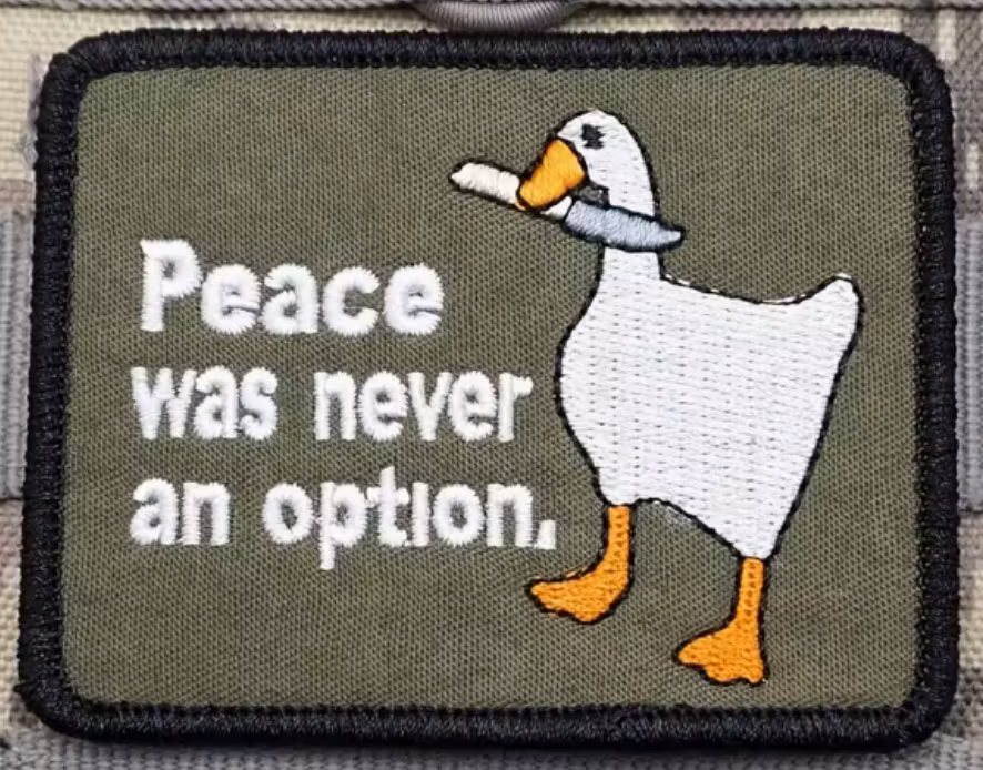 Peace was never an option - Grön  - Patch