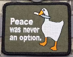 Peace was never an option - Grön  - Patch