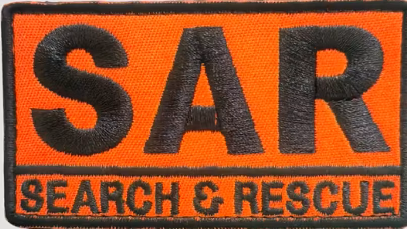 SAR - Search and Rescue - Orange - Patch