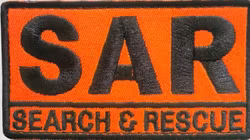 SAR - Search and Rescue - Orange - Patch