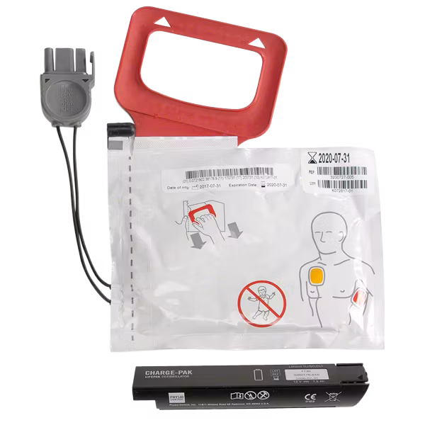 Stryker - Chargepak inkl. 1 par elektroder till Lifepak CR plus