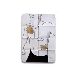 Philips - Plansch för elektrodplacering HS1/FRx Philips