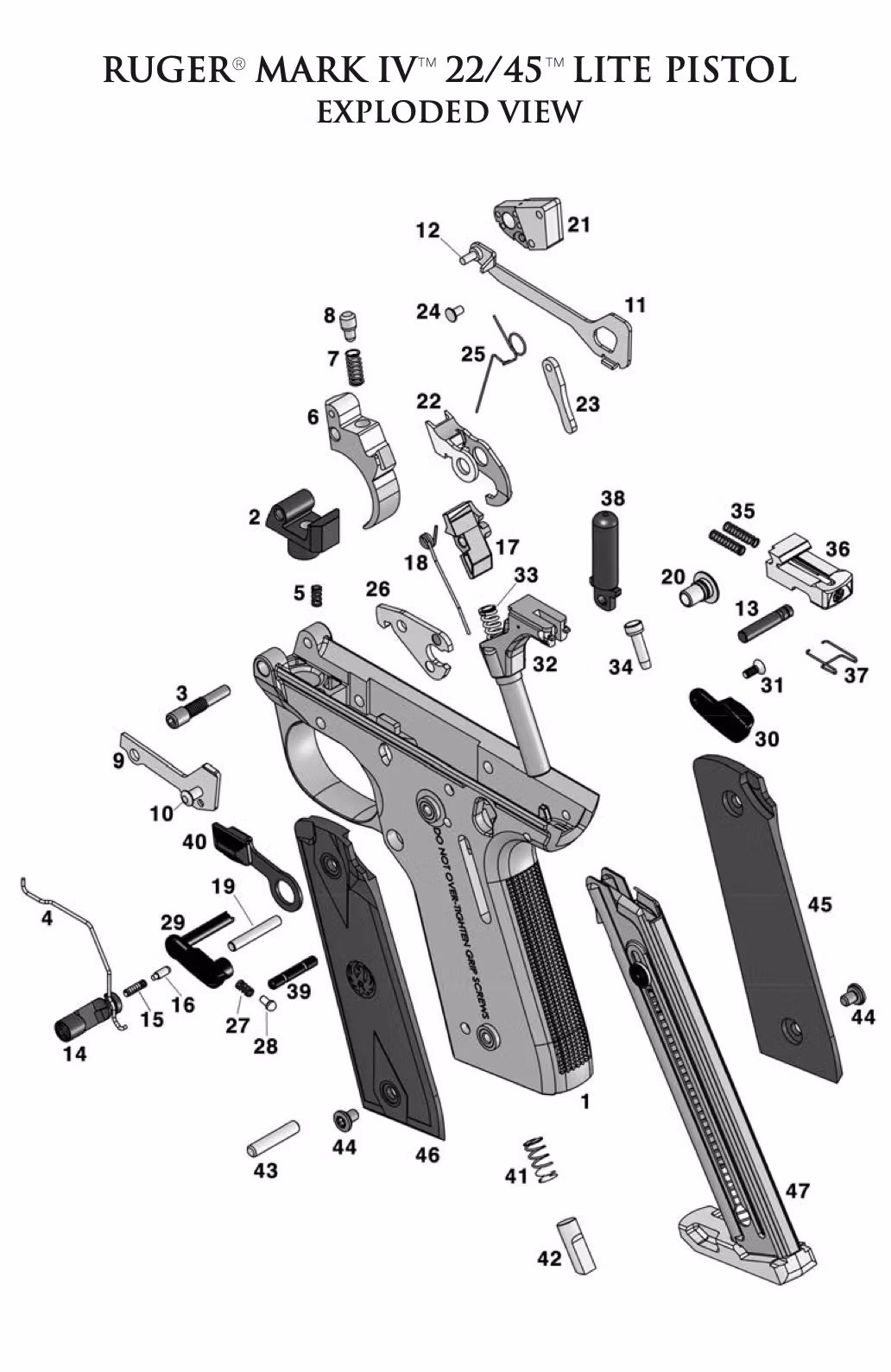 Ruger - MKIV 22/45- Trigger Pivot - #4