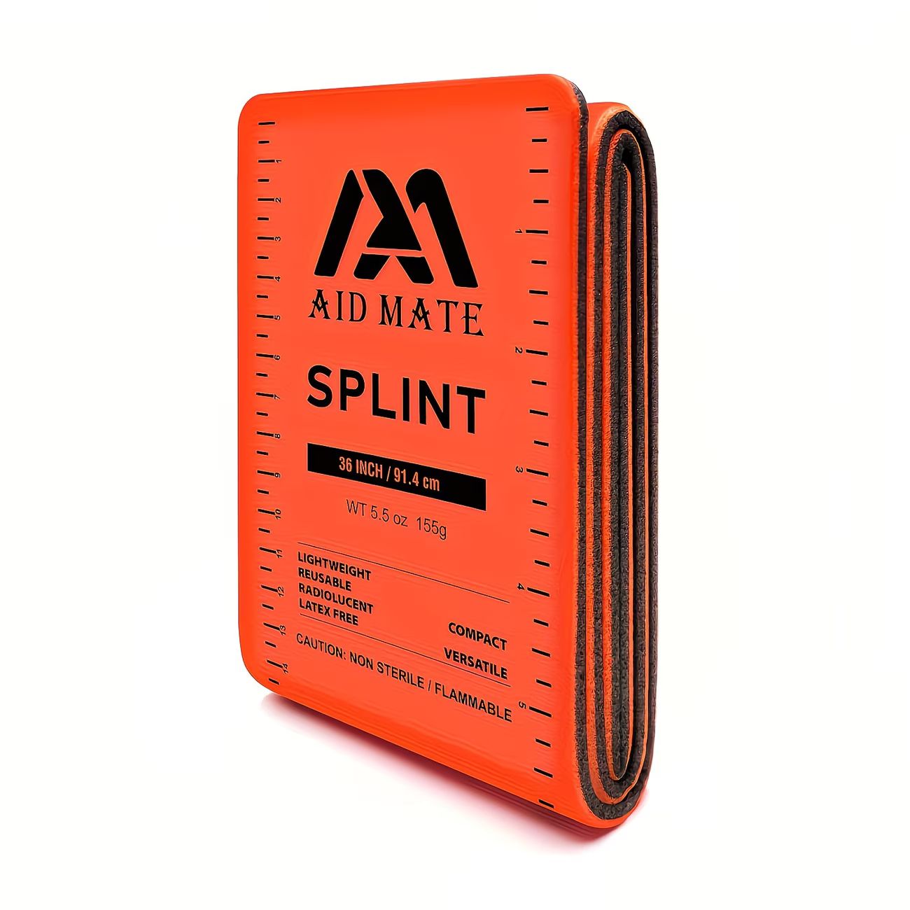 Aid Mate - 91,4cm - Lättviktsvikbar Skena - Orange