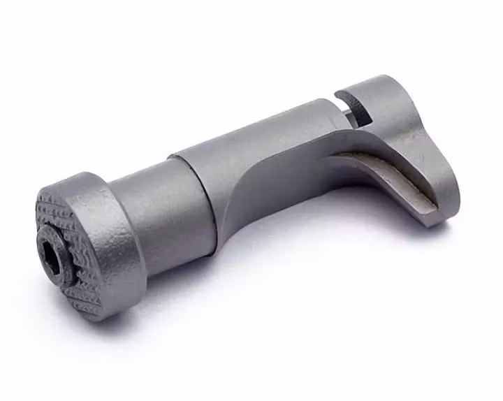 Eemann Tech - Magazine Catch with Extended Button for 1911 - Silver