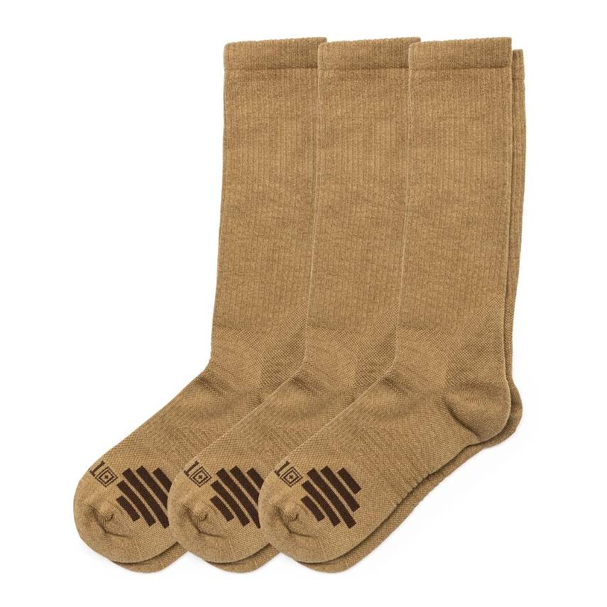 5.11 - Duty Ready Plus OTC Socks (3-Pack) - US Dark Coyote (389)