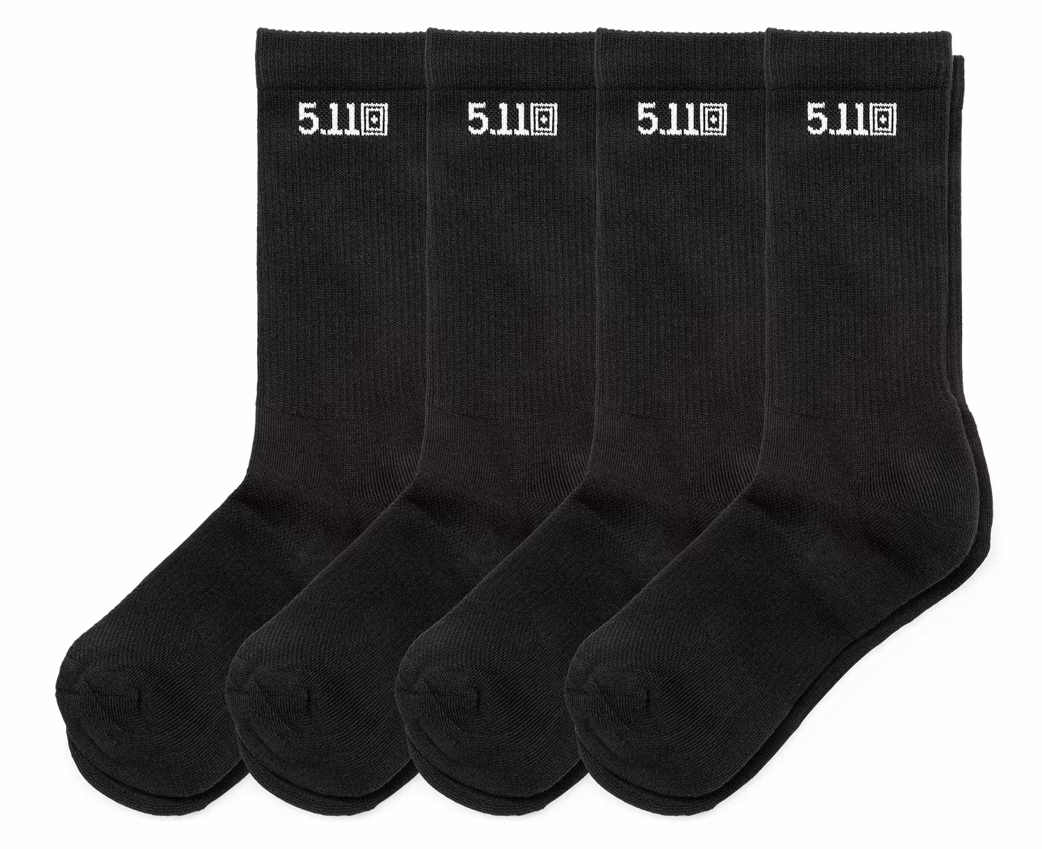 5.11 - Duty Ready Crew Socks (4-Pack) - Black (019)