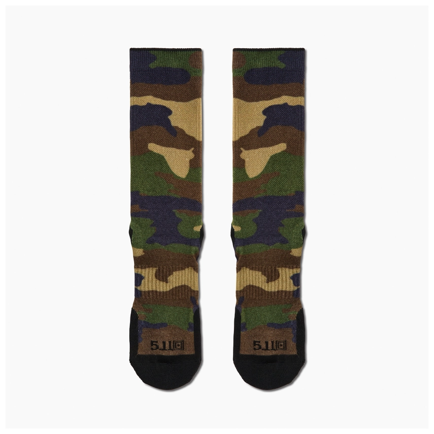 5.11 - Sock & Awe Crew - Woodland - Woodland Camo (938)