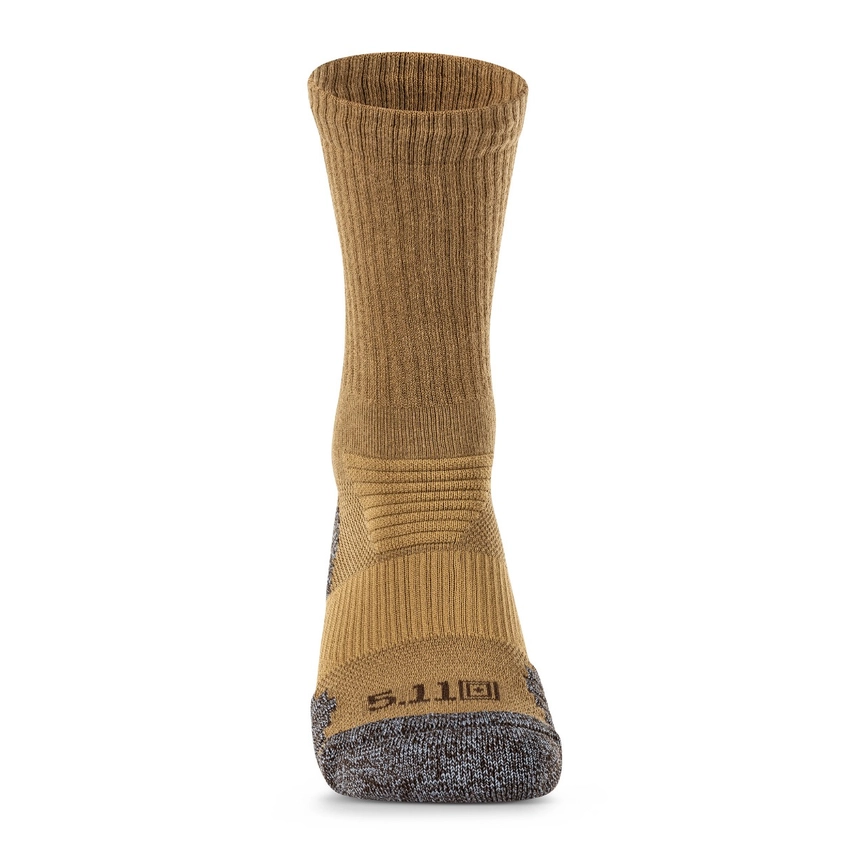 5.11 - Duty Ready Ultra Crew Socks (2-Pack) - US Dark Coyote (389)