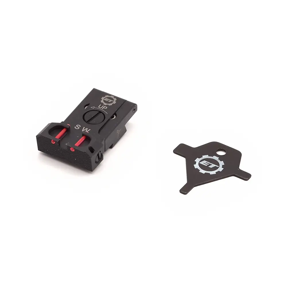 Eemann Tech - Adjustable rear sight with fiber optics for CZ SP-01 Shadow, CZ Shadow 2