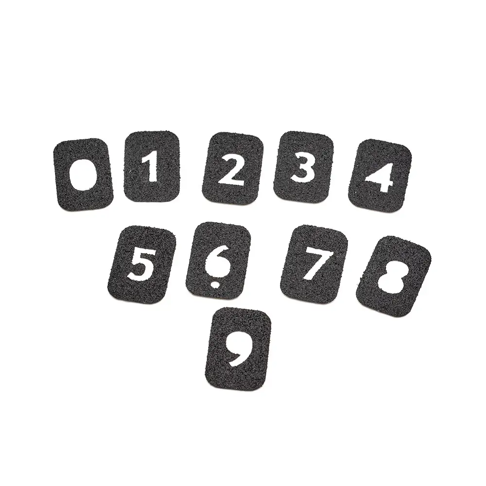 Eemann Tech - Numbered Grip Tape Set for Magazine Base Pads - 10 pcs