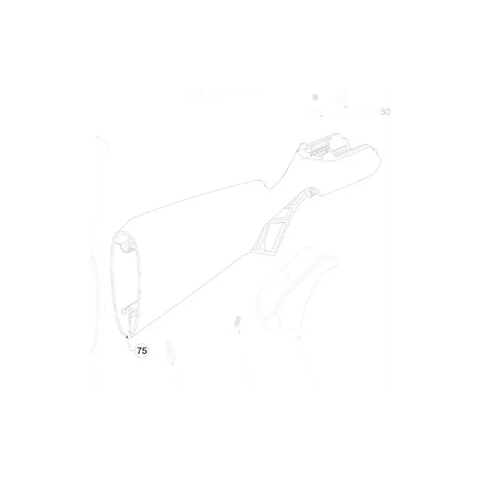 Beretta - BRX1 Polymer Svart Kolv