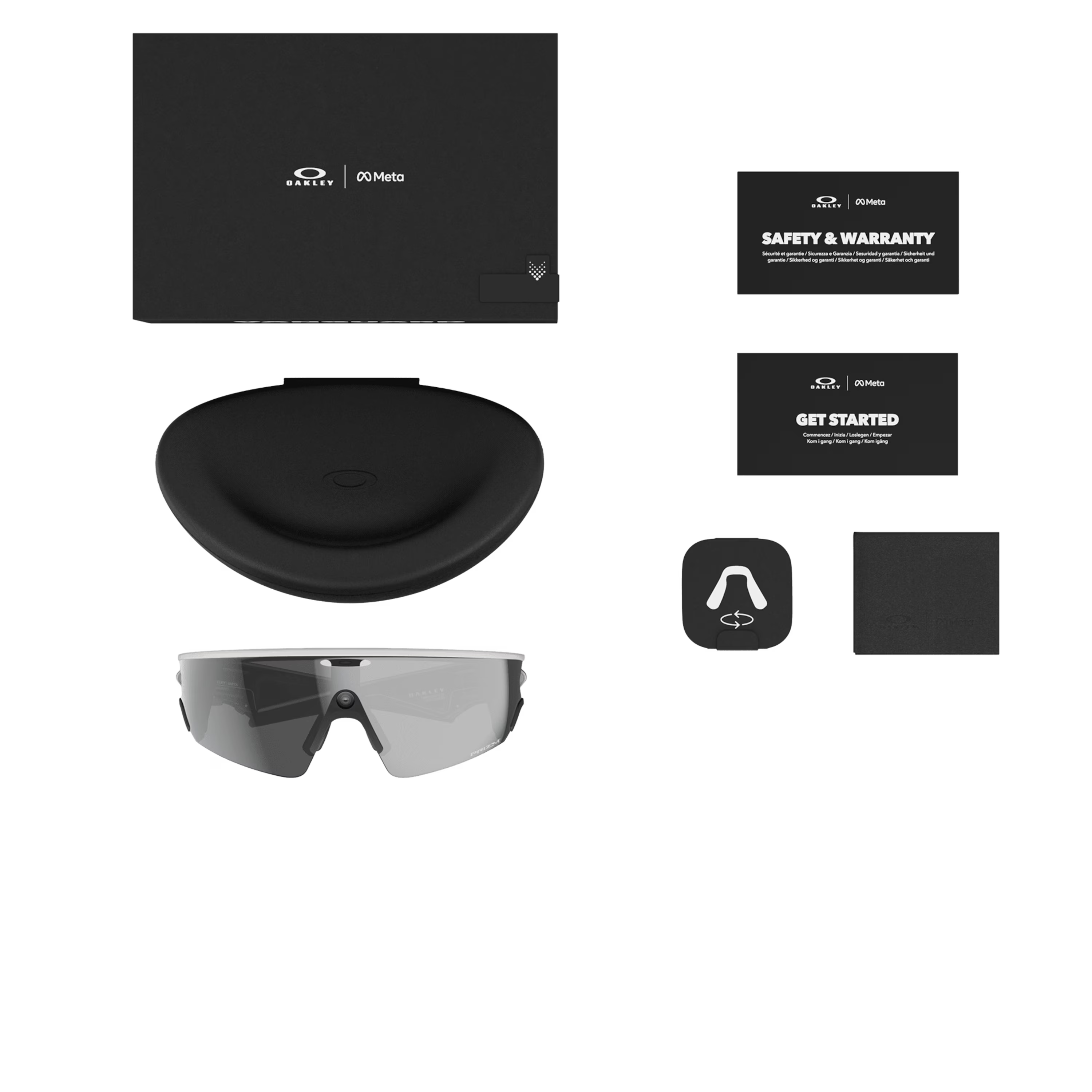 Oakley - Meta Vanguard - Prizm Black Lenses - White Frame