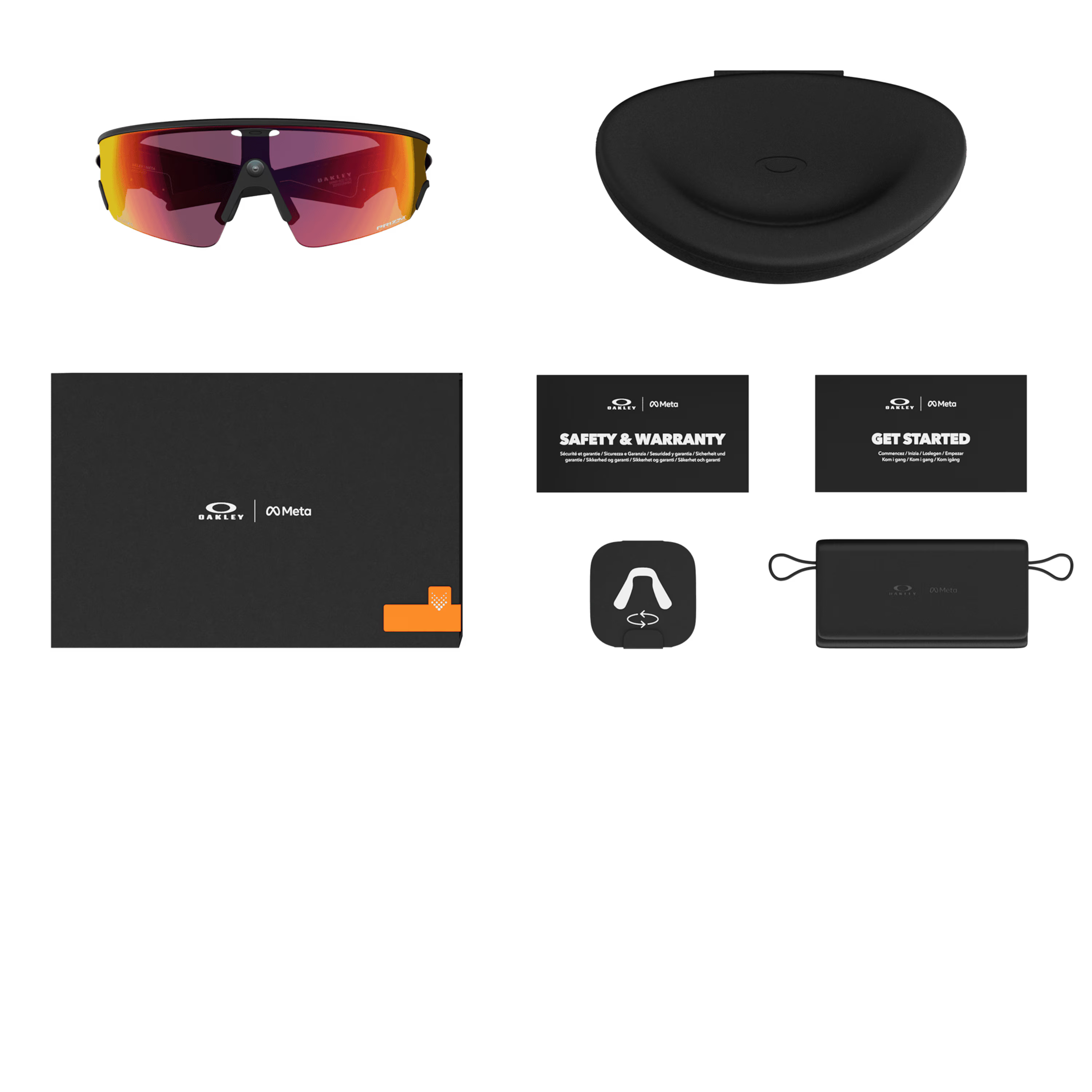 Oakley - Meta Vanguard - Prizm Transitions Ember / Transitions® Lense - Black Frame