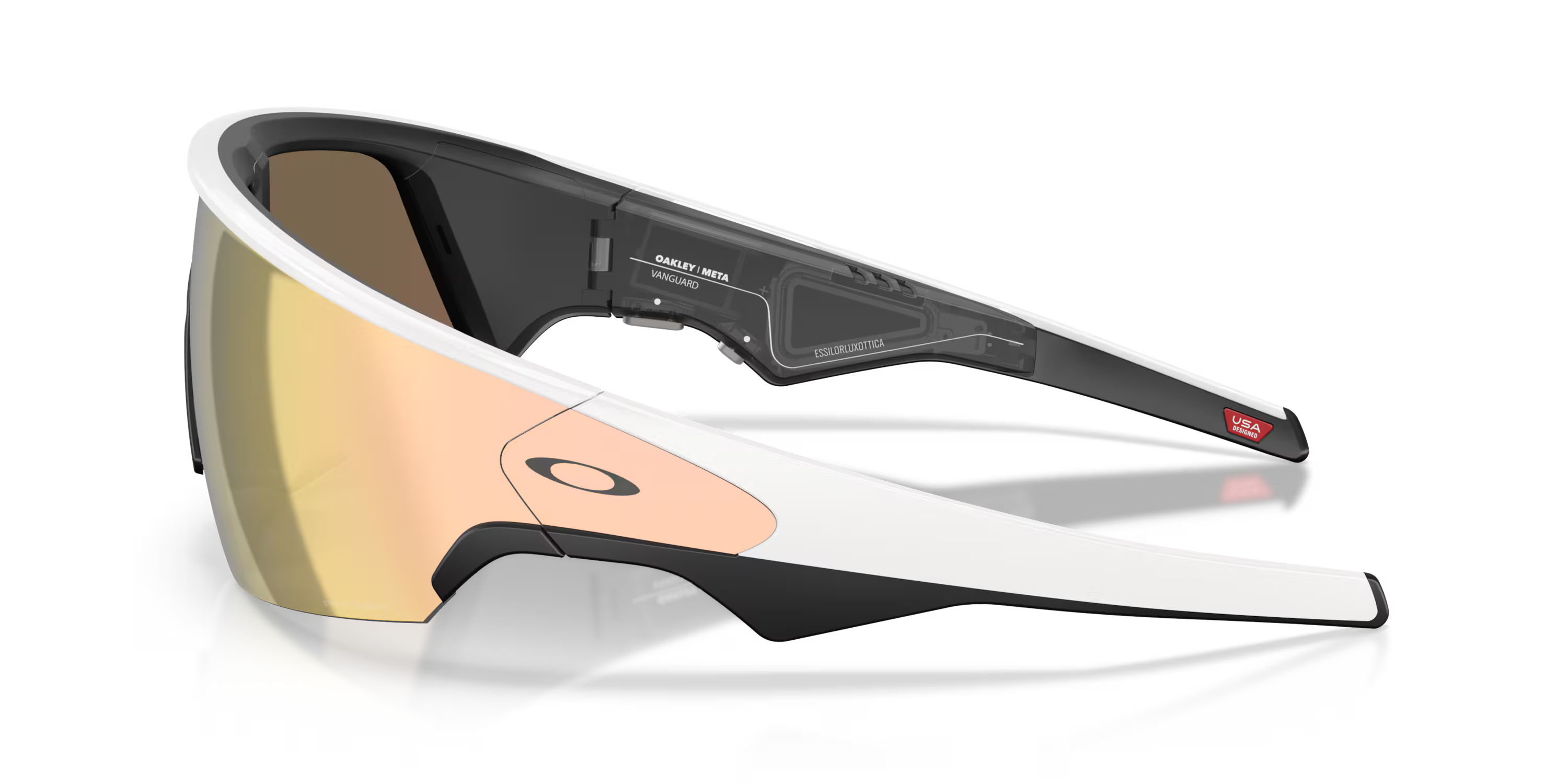 Oakley - Meta Vanguard - Prizm Rose Gold Lense - White Frame