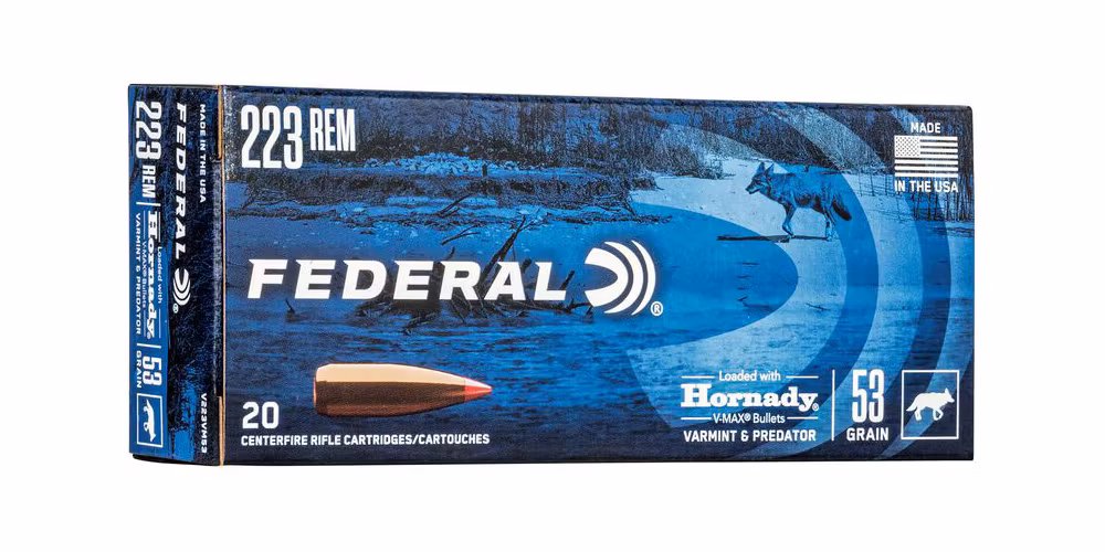 Federal - Varmint & Pred Ammo - 223 Rem V-Max - 53gr - 20/Box