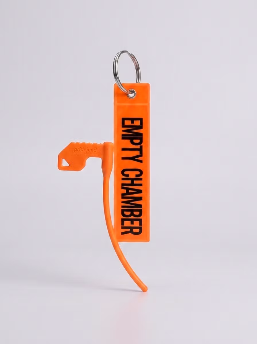 Safety flag - Säkerhetspropp - Empty Chamber - Reflective Light - Orange
