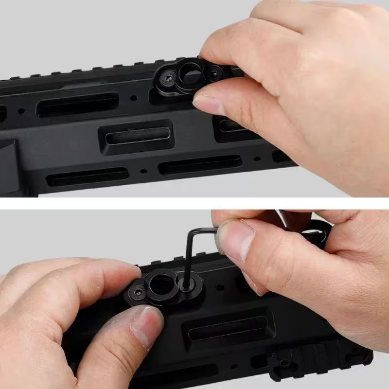 Swivel with  M-lok - QD Mount - Svart